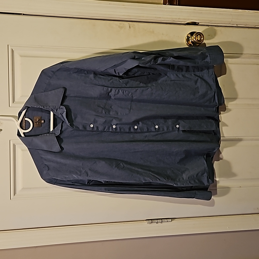 XL Blue Calvin Klein Dress Shirt